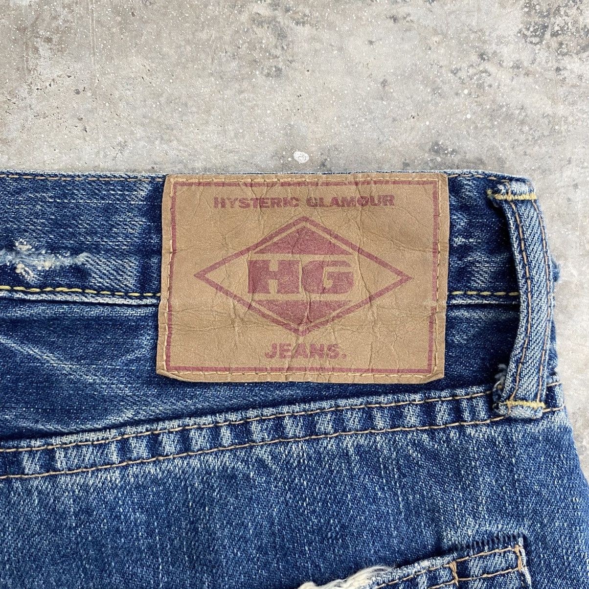 Hysteric Glamour 2000’s Hysteric Glamour Studded Distressed Selvedge Jeans Size US 31 - 17 Thumbnail