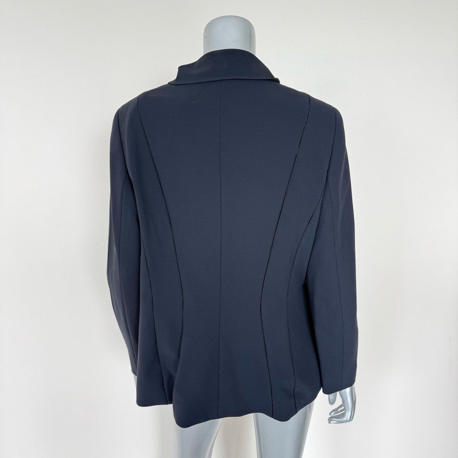 Escada ESCADA women 2 pieces dark blue costume size 44 GR or 12US Size 34" / US 12 / IT 48 - 6 Thumbnail