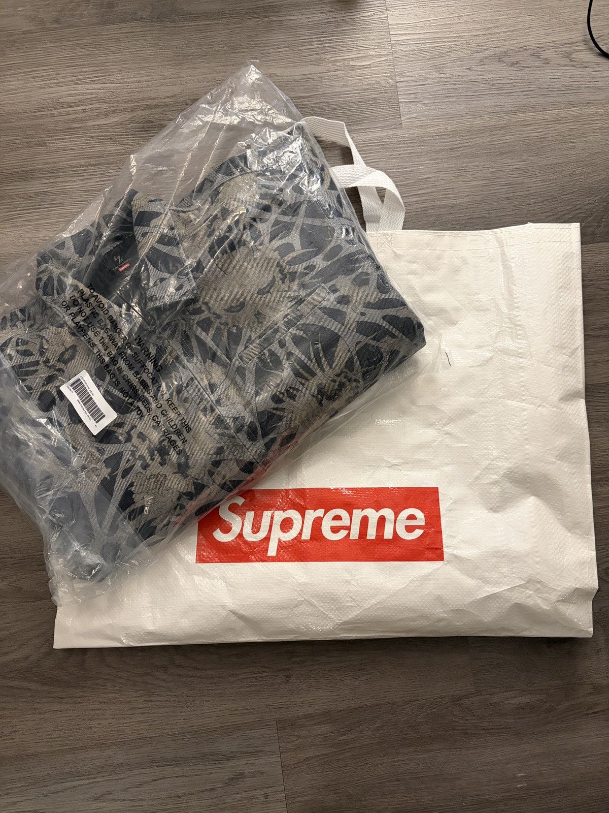 Supreme × Yohji Yamamoto Supreme Yohji Yamamoto Denim Work Jacket Size US XL / EU 56 / 4 - 6 Thumbnail