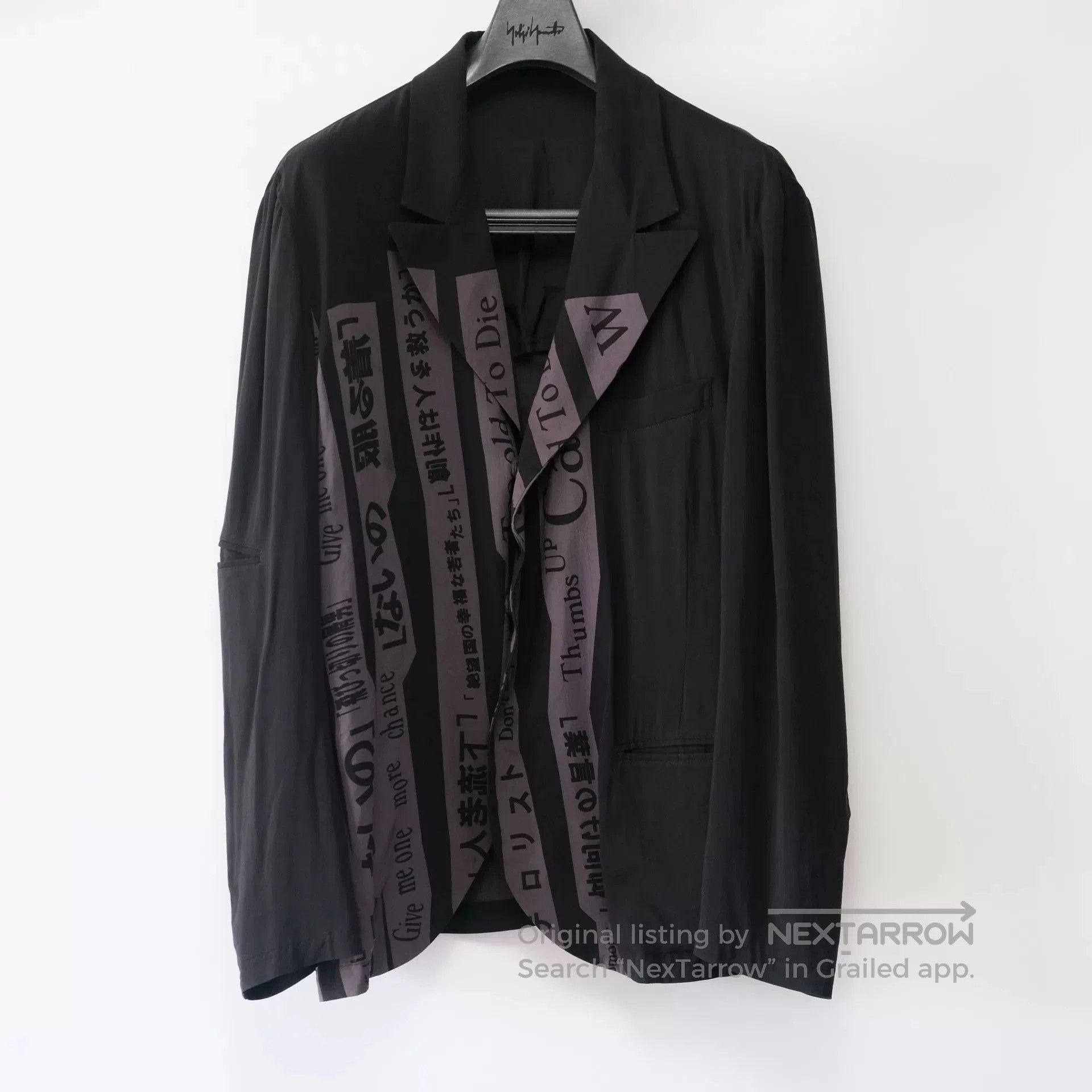 Yohji Yamamoto Yohji Yamamoto Black Character Suit Jacket. Size US M / EU 48-50 / 2 - 1 Thumbnail