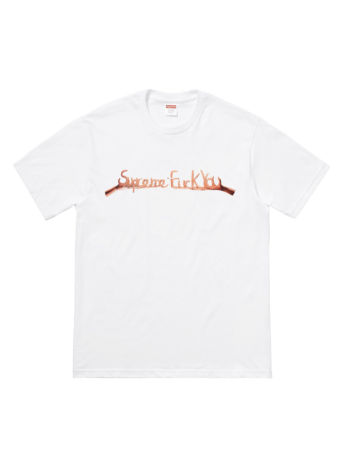 Supreme NEVER WORN* Supreme FW18 Fuck You Tee White Size US M / EU 48-50 / 2 - 1 Thumbnail