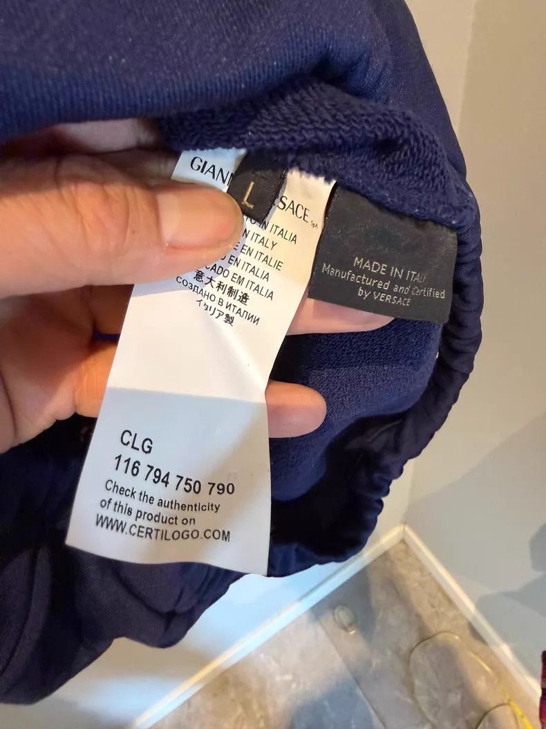Versace Versace Blue gold-buckled Medusa avatar hooded zip jacket Size US L / EU 52-54 / 3 - 9 Thumbnail