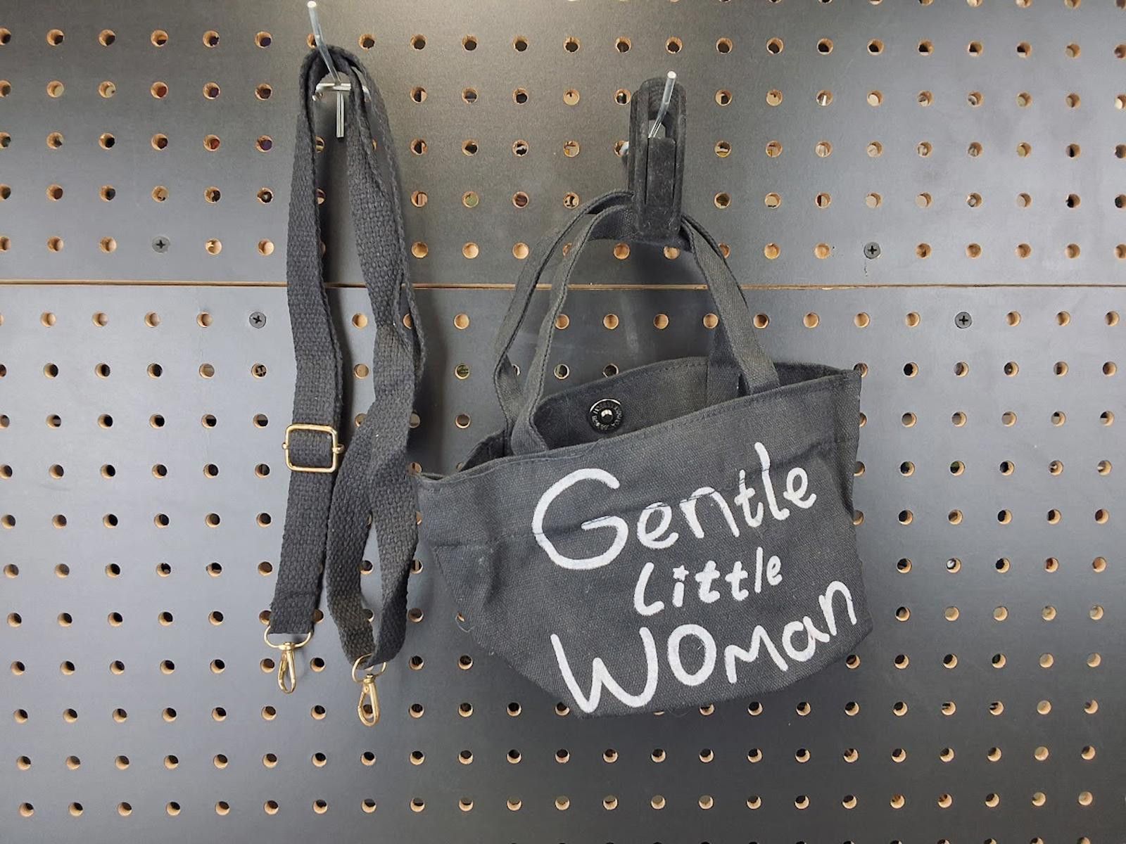 The Gentlewoman Chic Gentle Woman Black Canvas Handbag Size ONE SIZE - 1 Thumbnail