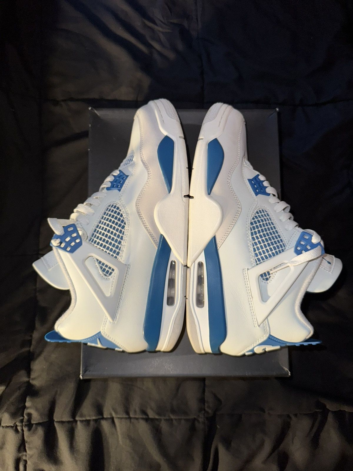 Jordan Brand × Nike Air Jordan retro 4 military blue Size US 10.5 / EU 43-44 - 3 Thumbnail