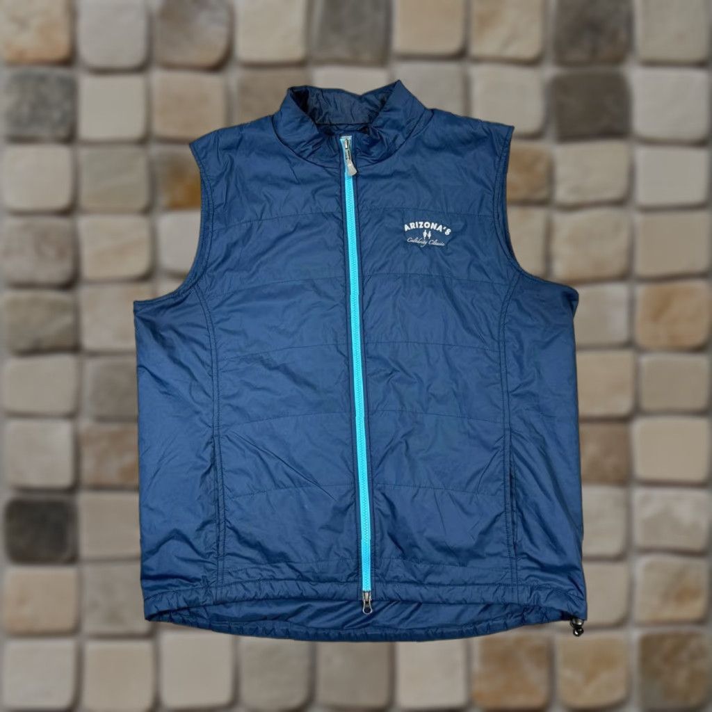 Peter Millar Peter Millar Vest XL Blue Golf Full Zip Logo Mens Size US XL / EU 56 / 4 - 1 Thumbnail