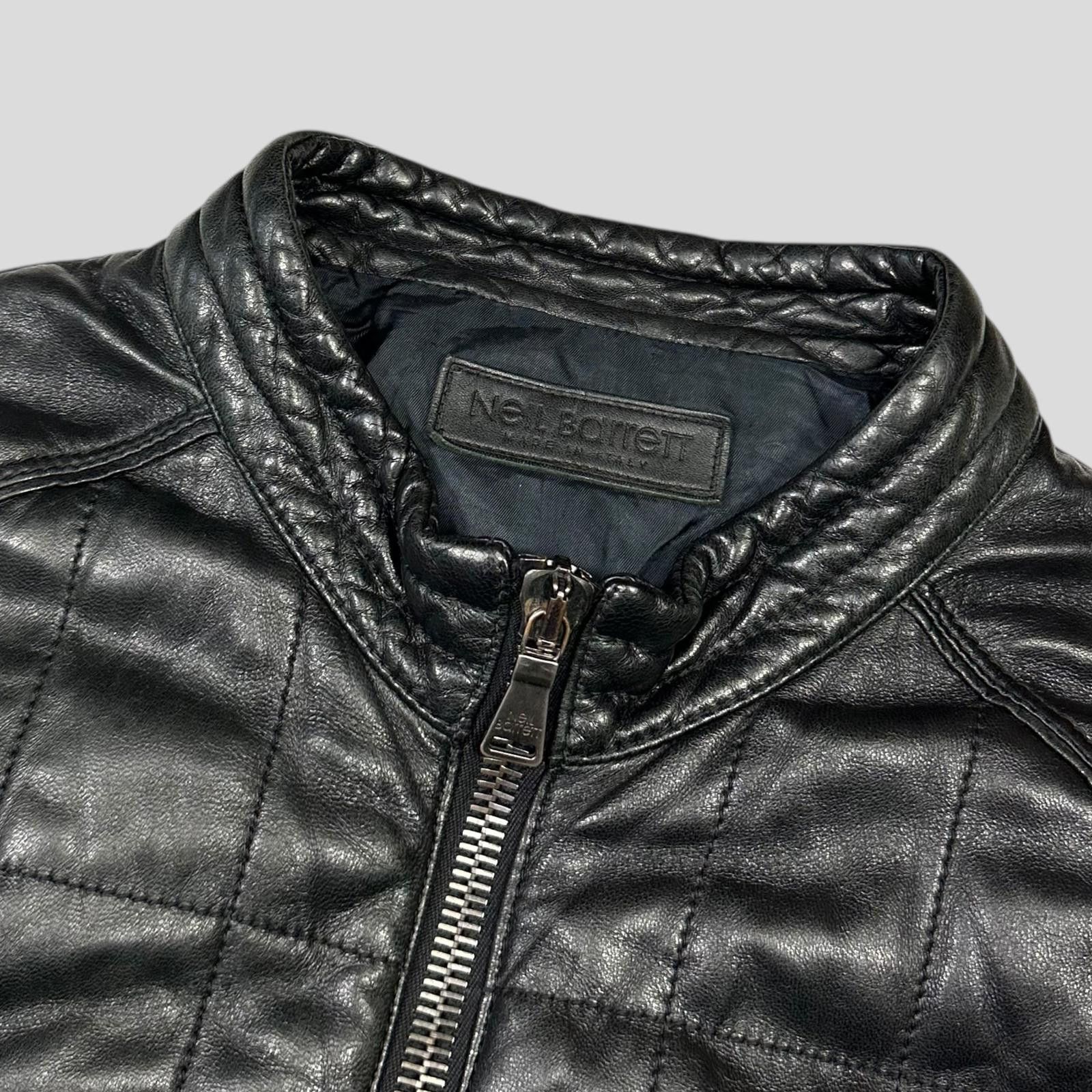 Neil Barrett Neil Barrett 00’s Lambskin Leather Moto Puffer Jacket - M/L Size US L / EU 52-54 / 3 - 4 Thumbnail
