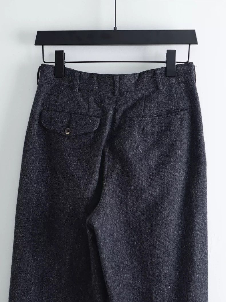 Comme des Garcons COMME des GARCONS HOMME dark grey straight leg wide pleated Size US 30 / EU 46 - 6 Thumbnail