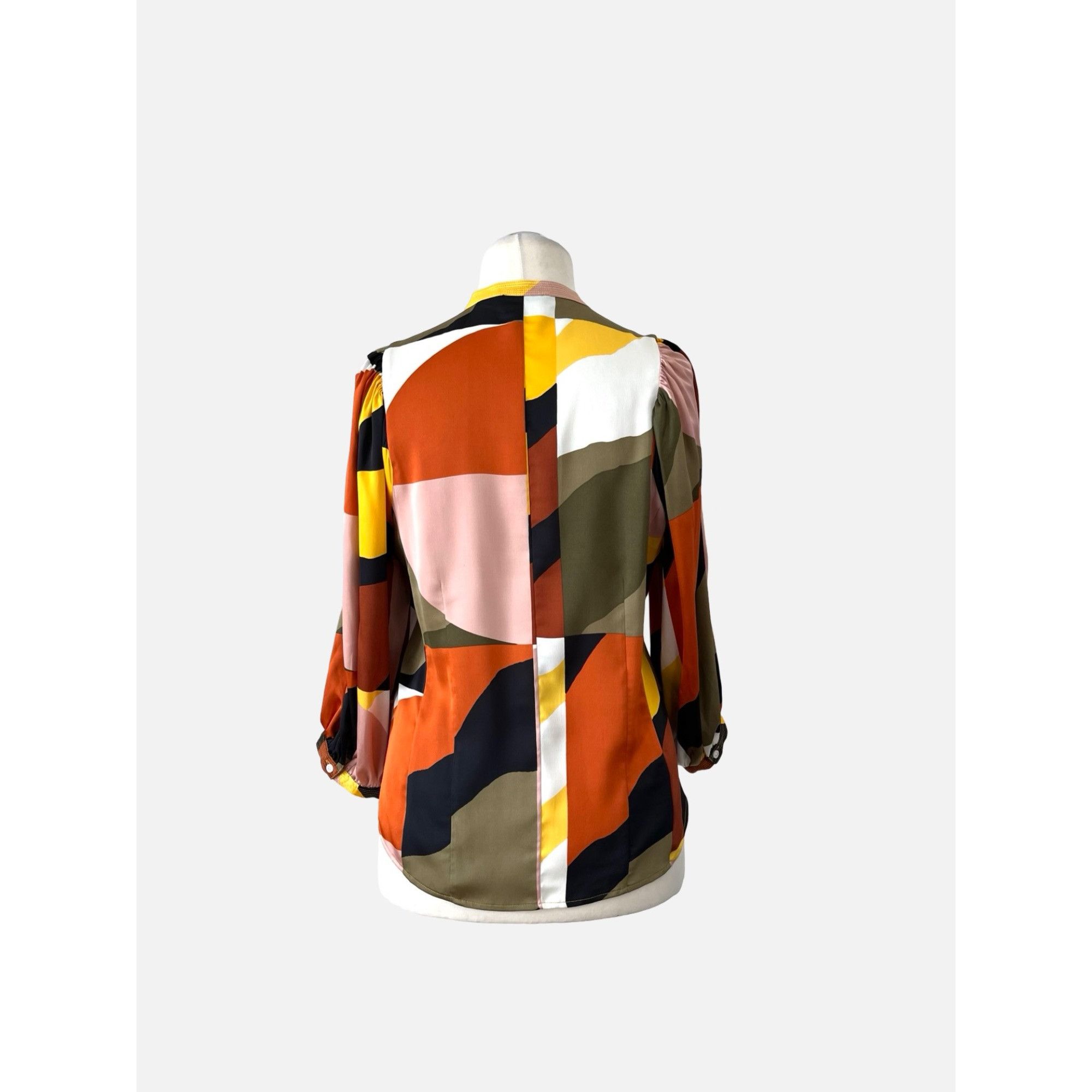Karl Lagerfeld KARL LAGERFELD size M oversize multicolor blouse in excelle Size M / US 6-8 / IT 42-44 - 2 Thumbnail