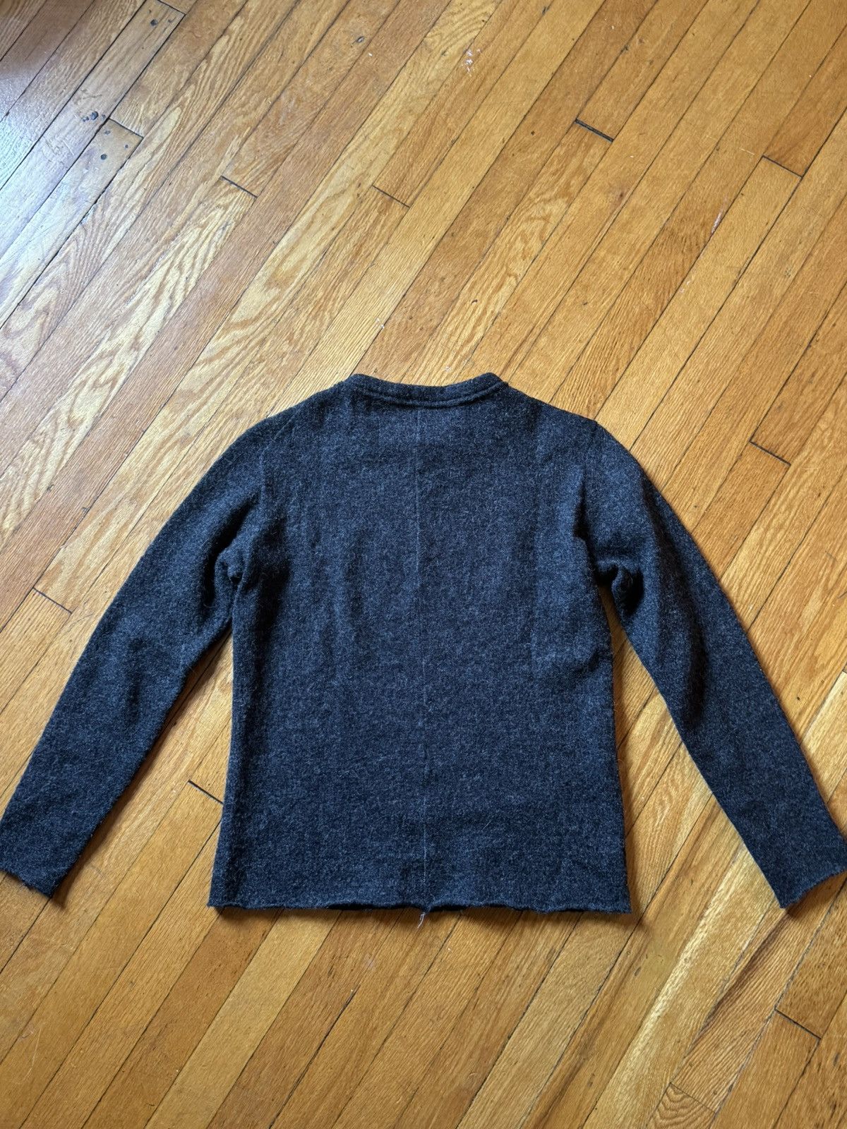 KLASICA Dark Grey Scar Stitch Wool Sweater Size US XS / EU 42 / 0 - 2 Thumbnail