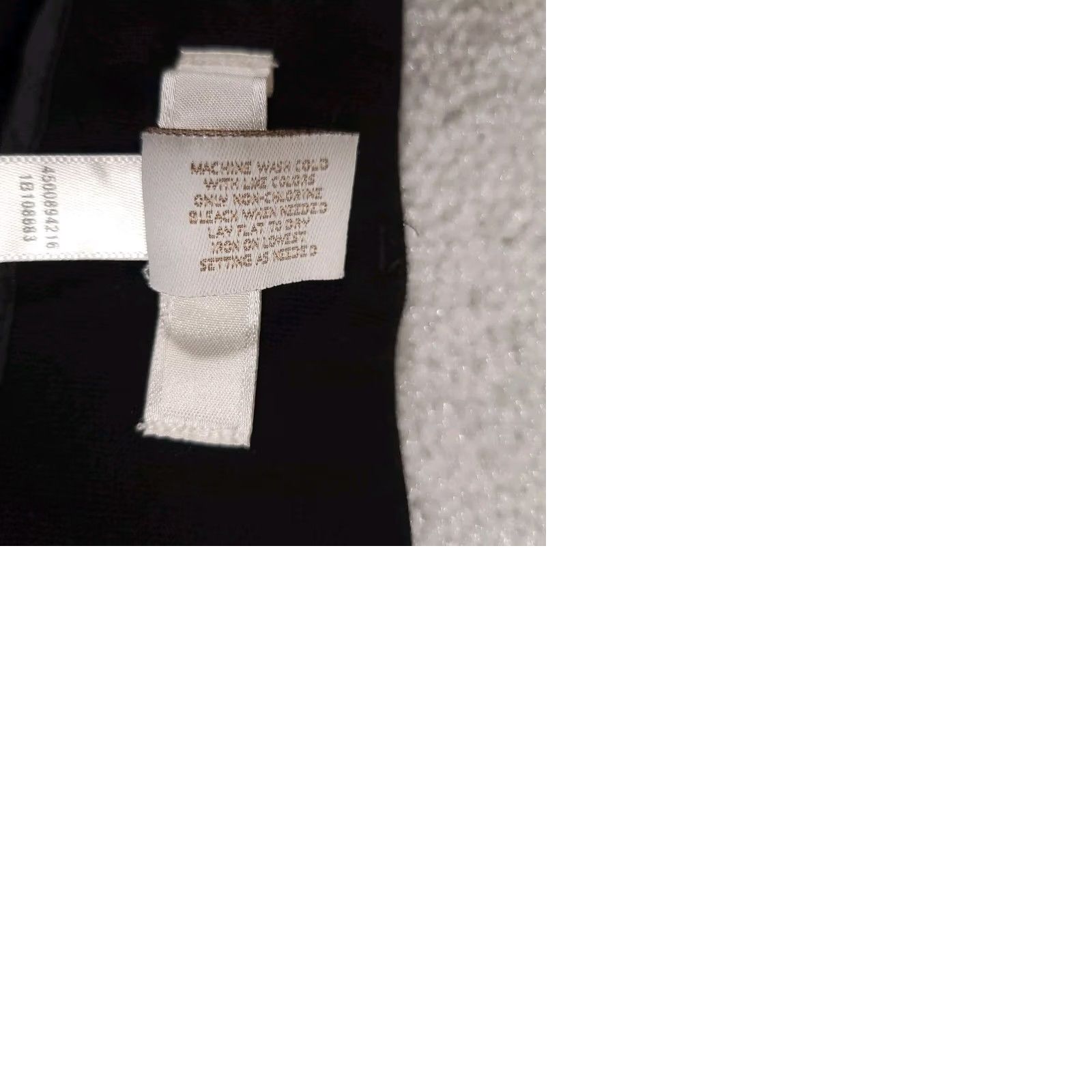 Vintage Chico's Pants Women's 10 Short Black Straight Stretch Ponte Chino 32X26 Size 32" / US 10 / IT 46 - 9 Thumbnail