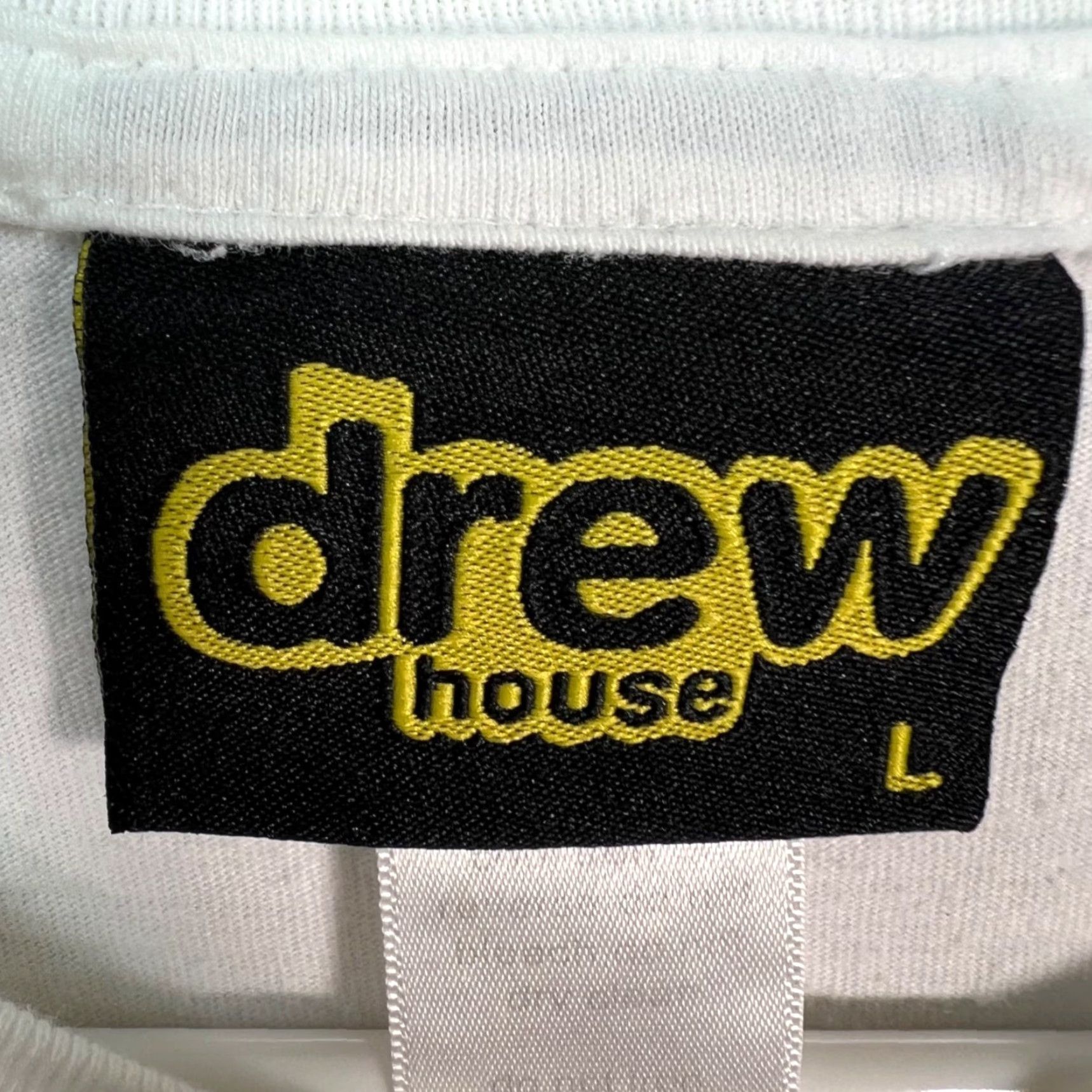 Drew House Drew House Mens Large White Long Sleeve Crewneck Graphic Tee T Shirt Size US L / EU 52-54 / 3 - 3 Thumbnail