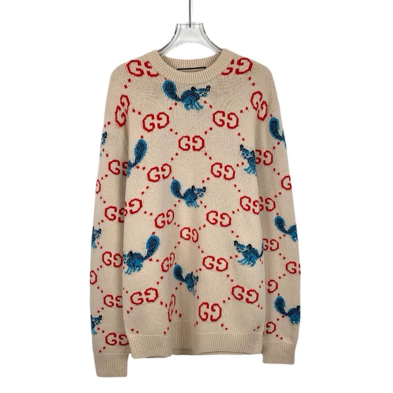 Gucci Gucci x Freya Hartas Knit Sweater Beige Size US XS / EU 42 / 0 - 1 Thumbnail