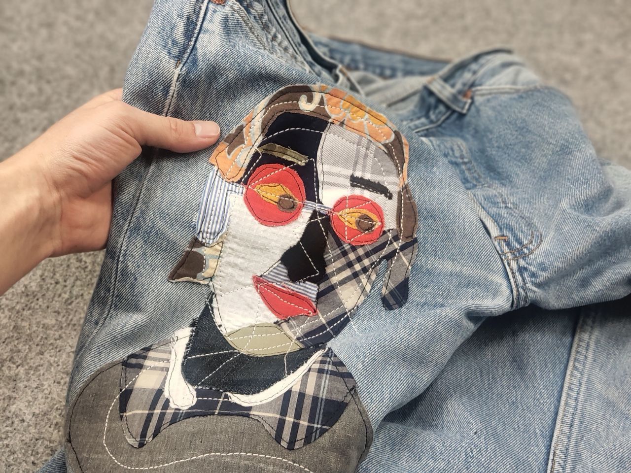 Levi's Vintage 90's Levi’s 501 Sashiko Logo Jeans Japan watanabe Size US 33 - 13 Thumbnail