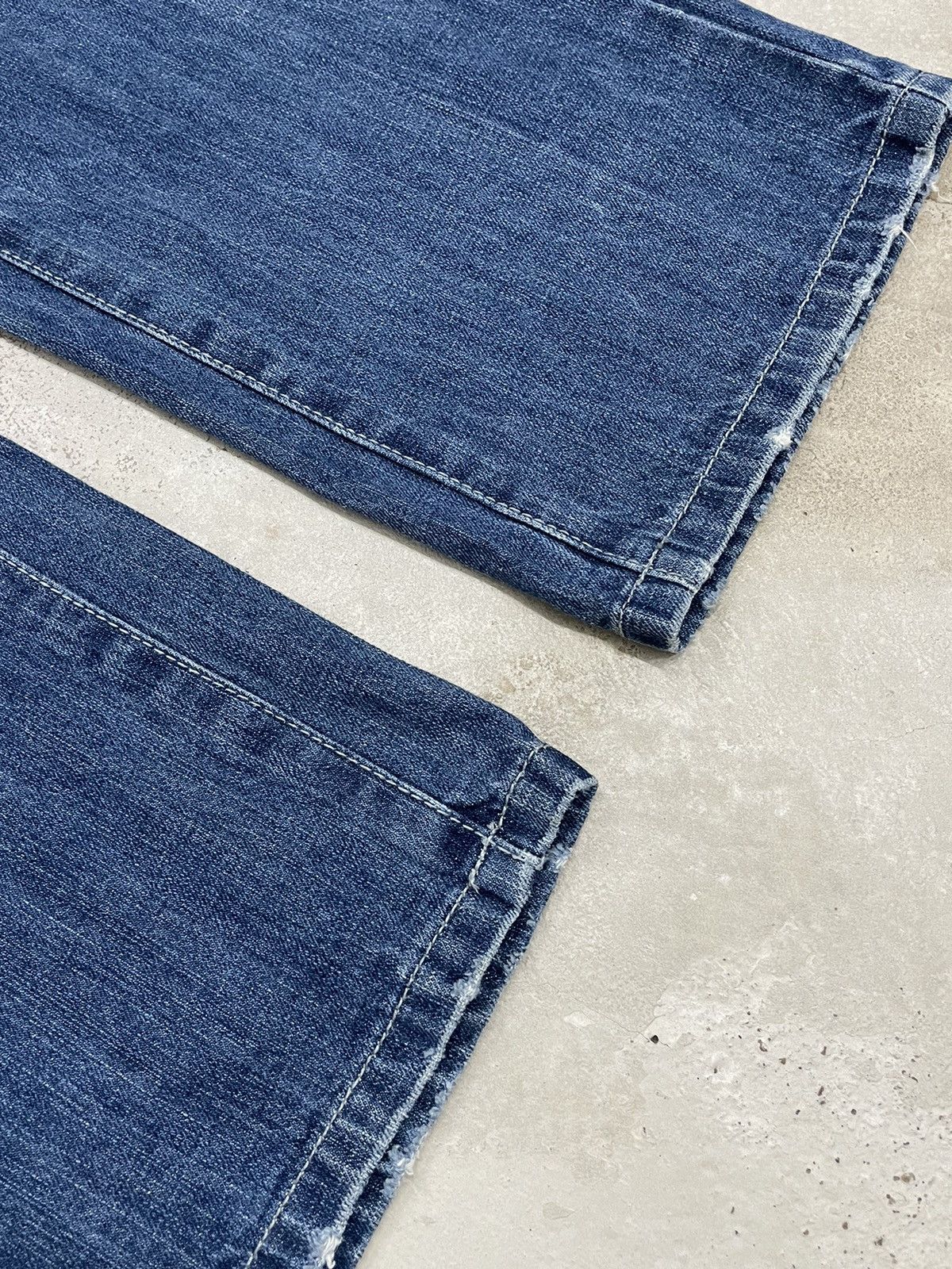 Blue Blue Japan Blue Moon Blue Wide Surf Y2K Style Back Pocket Printed Size US 30 / EU 46 - 7 Thumbnail