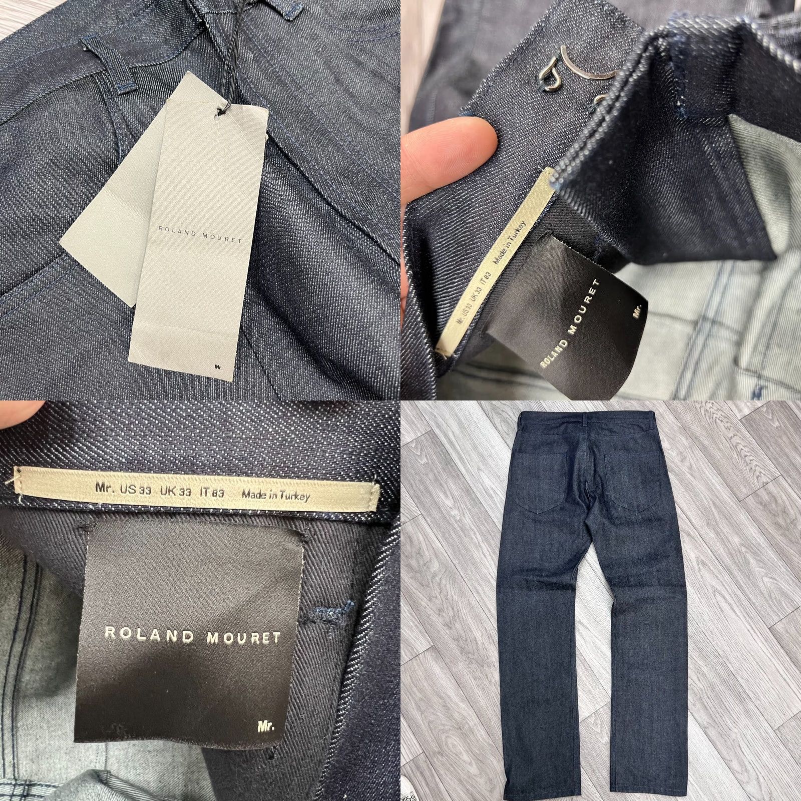 Roland Mouret Roland Mouret Jeans Denim Navy Men 33 Selvedge Regular 33 Navy Jeans Mens Size US 33 - 8 Thumbnail