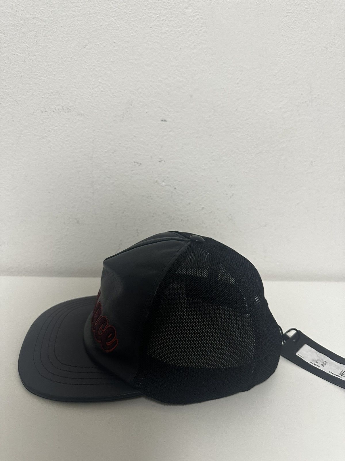 Versace Versace Leather Logo Trucker Hat Size ONE SIZE - 4 Thumbnail