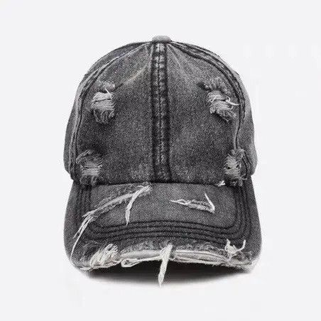 Other Hazuki x Airi Utility grunge unisex distressed ripped cap Size ONE SIZE - 2 Thumbnail