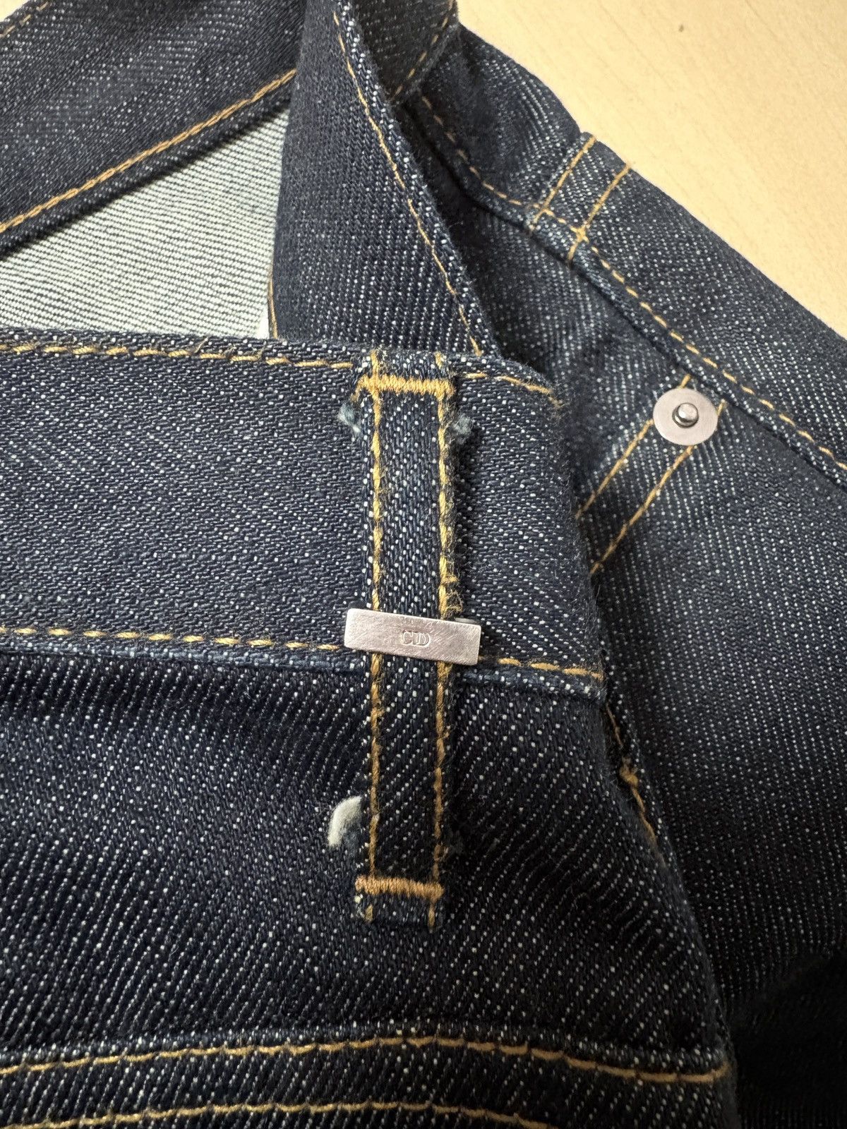 Hedi Slimane Dior Homme 2002 Custom-Order Japanese Denim Jeans Size US 30 / EU 46 - 6 Thumbnail