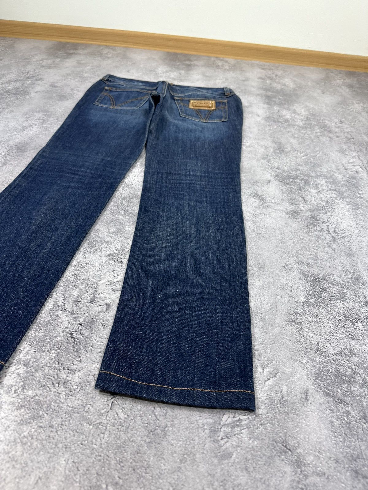 Dolce & Gabbana Vintage Dolce & Gabbana Luxury Blue Denim Avant Garde Jeans Size 26" / US 2 / IT 38 - 4 Thumbnail