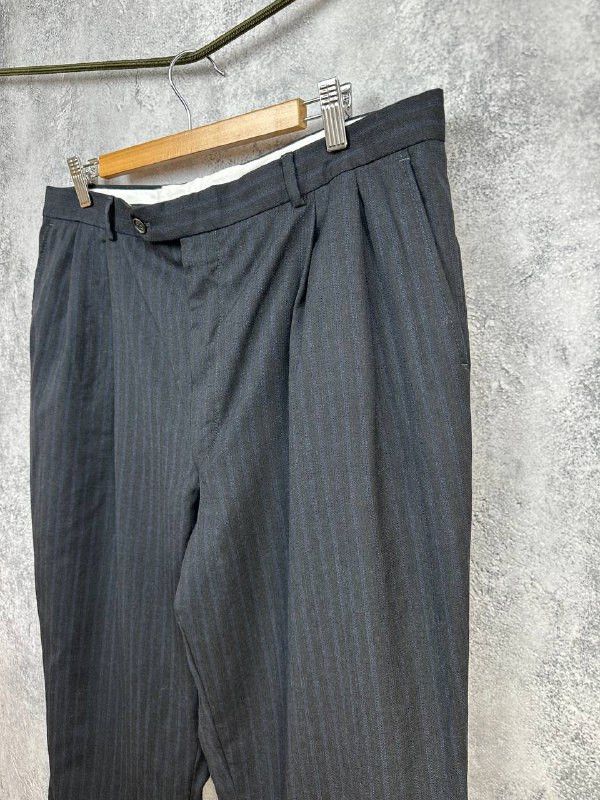 Yves Saint Laurent Yves Saint Laurent Vintage Striped Wool Dress Suit Pants Size 54R - 5 Thumbnail