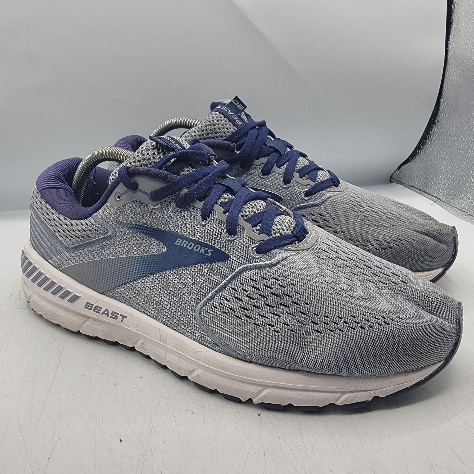 Brooks Brooks Beast 20 Mens 9.5 Gray Sneaker Shoes Casual Walking W Size US 9.5 / EU 42-43 - 1 Thumbnail
