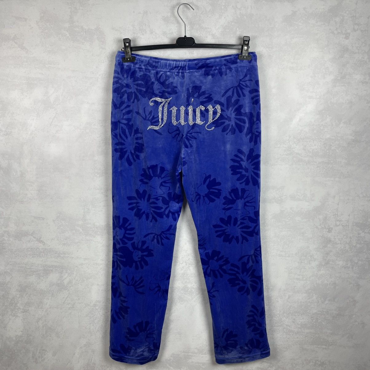 Juicy Couture Juicy Couture Tina Daisy Flowers Velour Track Pants Size XL Size 38" / US 16 / IT 52 - 2 Thumbnail
