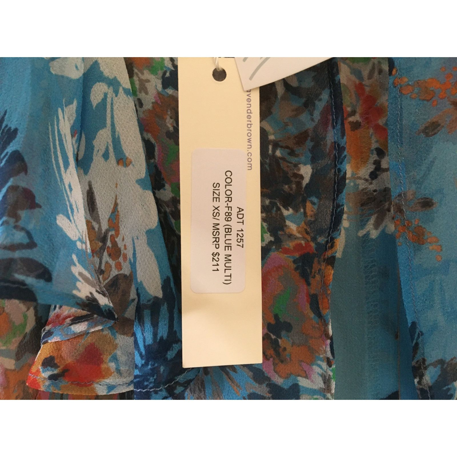 Other NWT Lavender Brown Access XS Blue Multicolor Knee L Dress Size XS / US 0-2 / IT 36-38 - 3 Thumbnail