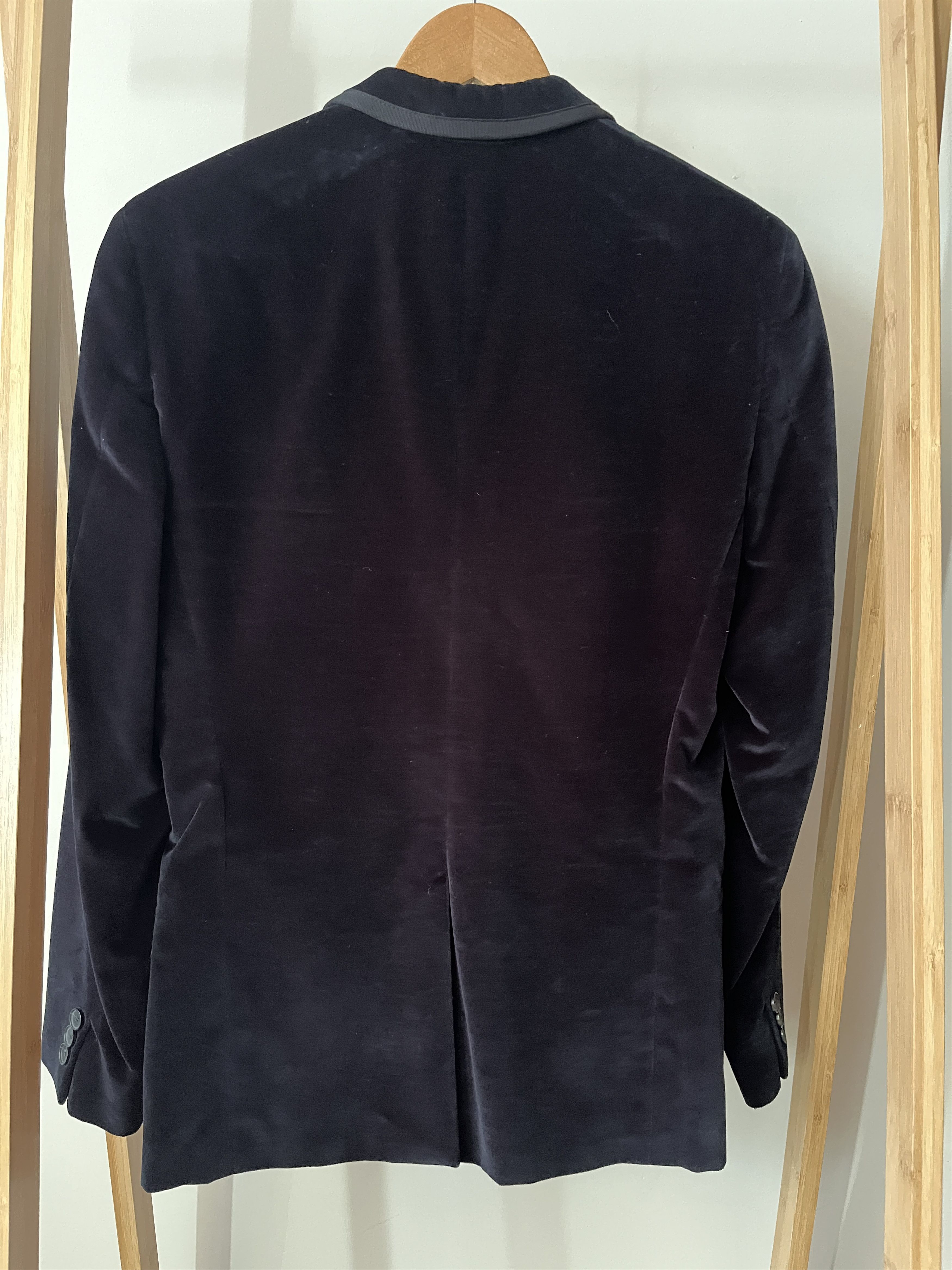 Theory Theory navy velvet blazer with black trim, 36R Size 36R - 2 Thumbnail