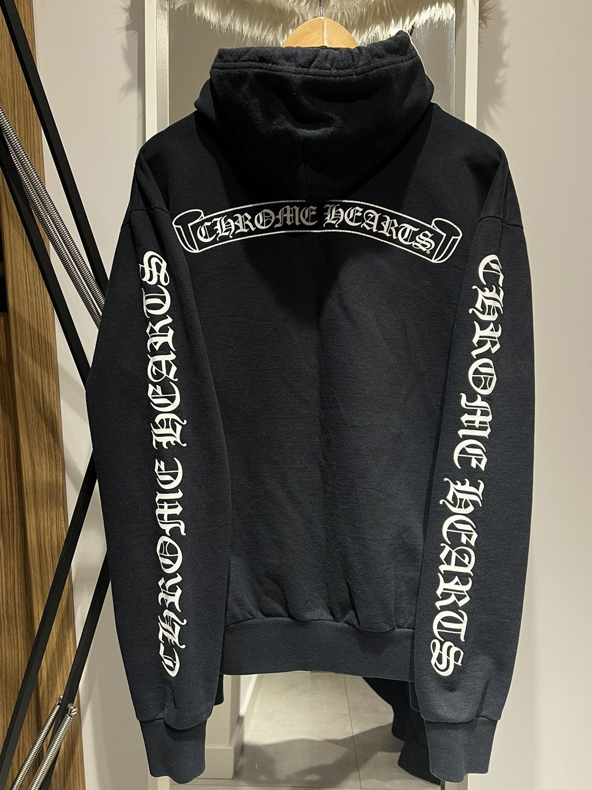 Chrome Hearts 🚨 Chrome Hearts scroll logo dark blue Hoodie Late 1990's Size US M / EU 48-50 / 2 - 3 Thumbnail