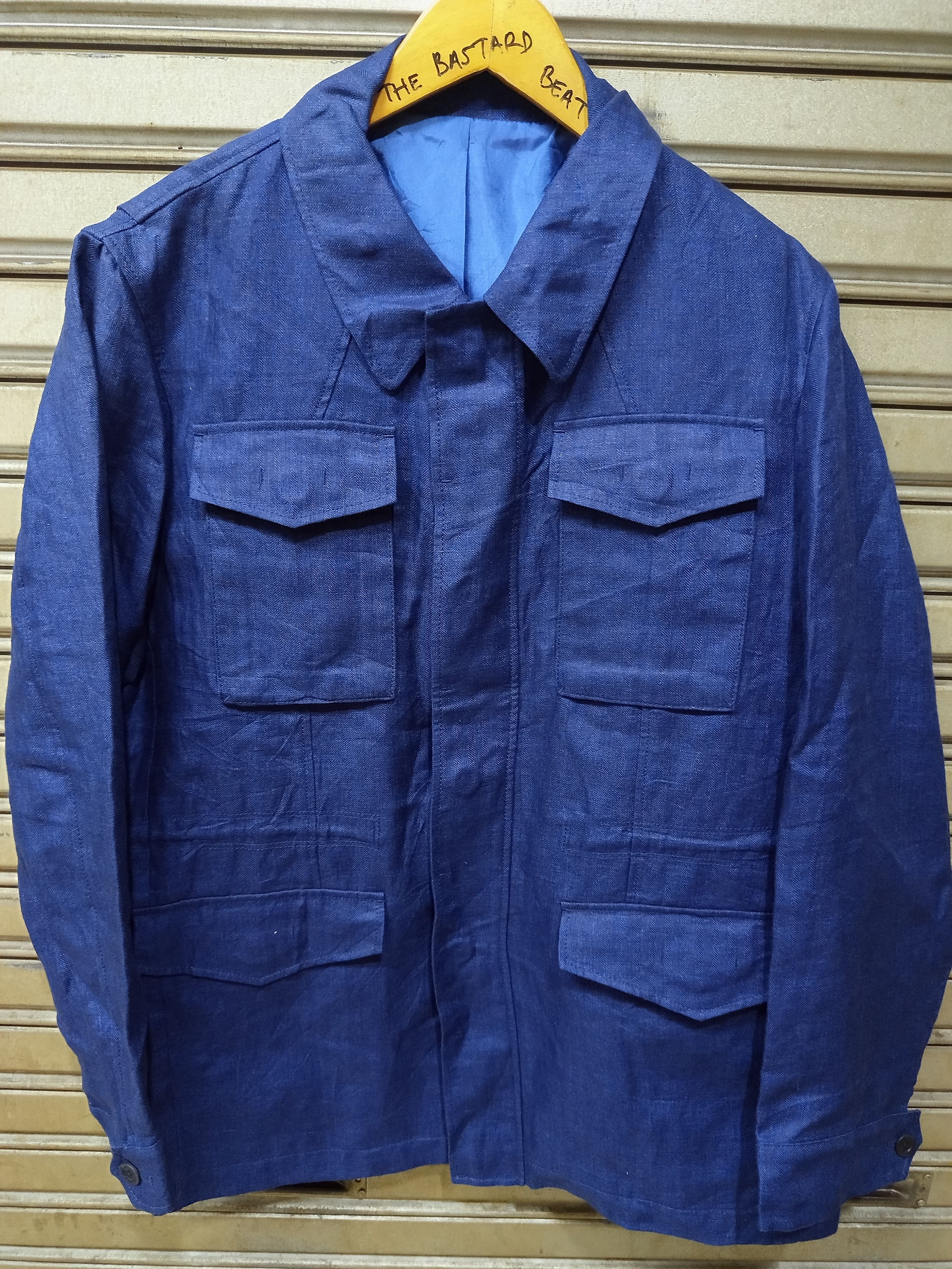 Vintage Korean Herringbone Utility Jacket Size US L / EU 52-54 / 3 - 1 Thumbnail