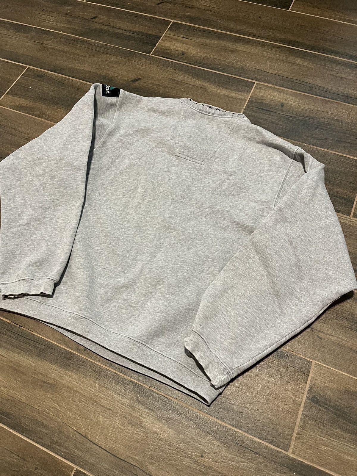 Adidas × Vintage 90s Vintage Adidas Equipment Grey Baggy Crewneck Sweatshirt Size US S / EU 44-46 / 1 - 5 Thumbnail
