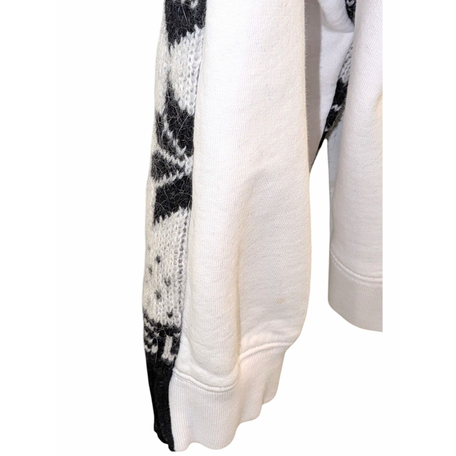 MSGM MSGM Milano 2018 Fair Isle XL Mixed Media Sweater Hoodie Size US XL / EU 56 / 4 - 5 Thumbnail