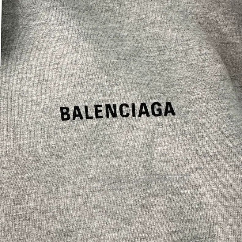 Balenciaga Balenciaga Grey classic front and back logo hooded sweatsh Size US M / EU 48-50 / 2 - 6 Thumbnail