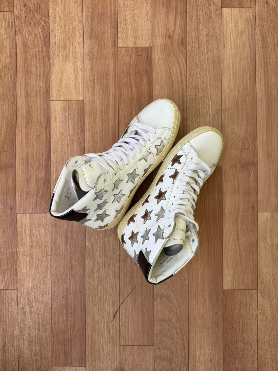 Saint Laurent Paris Saint Laurent hightop sneakers Size US 7 / EU 40 - 9 Thumbnail