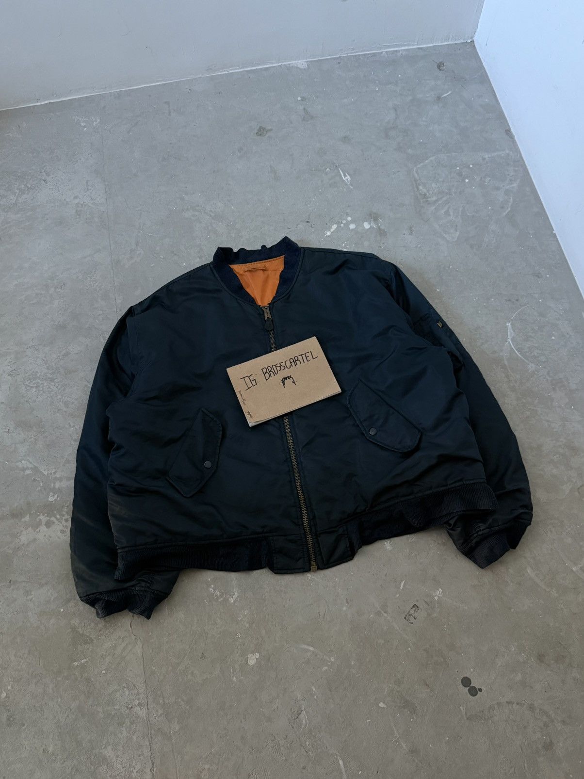 Other 90s Buster Bomber Aviator MA-1 Flight Jacket Size US XXL / EU 58 / 5 - 3 Thumbnail