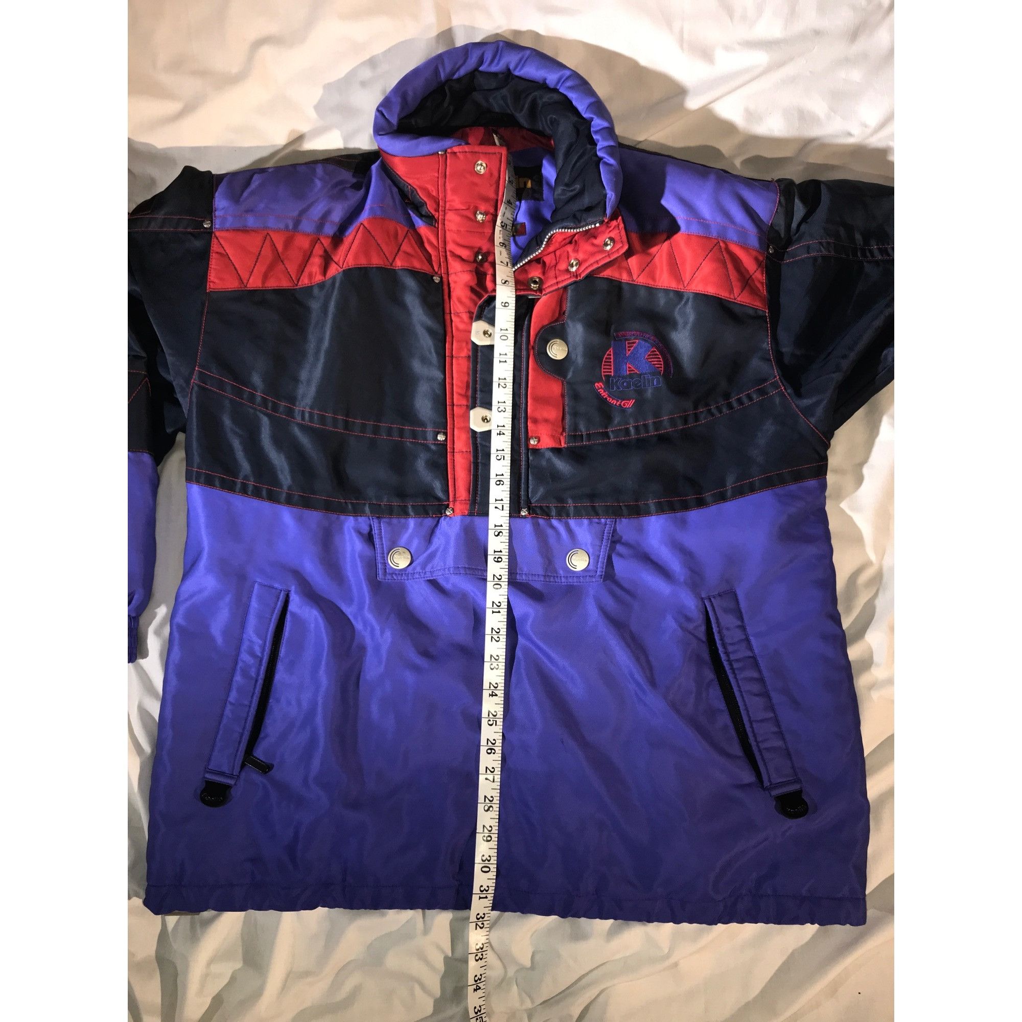Vintage Kaelin Men's Snowboard Ski Performance Blue Half Zip Jacket Size US L / EU 52-54 / 3 - 6 Thumbnail