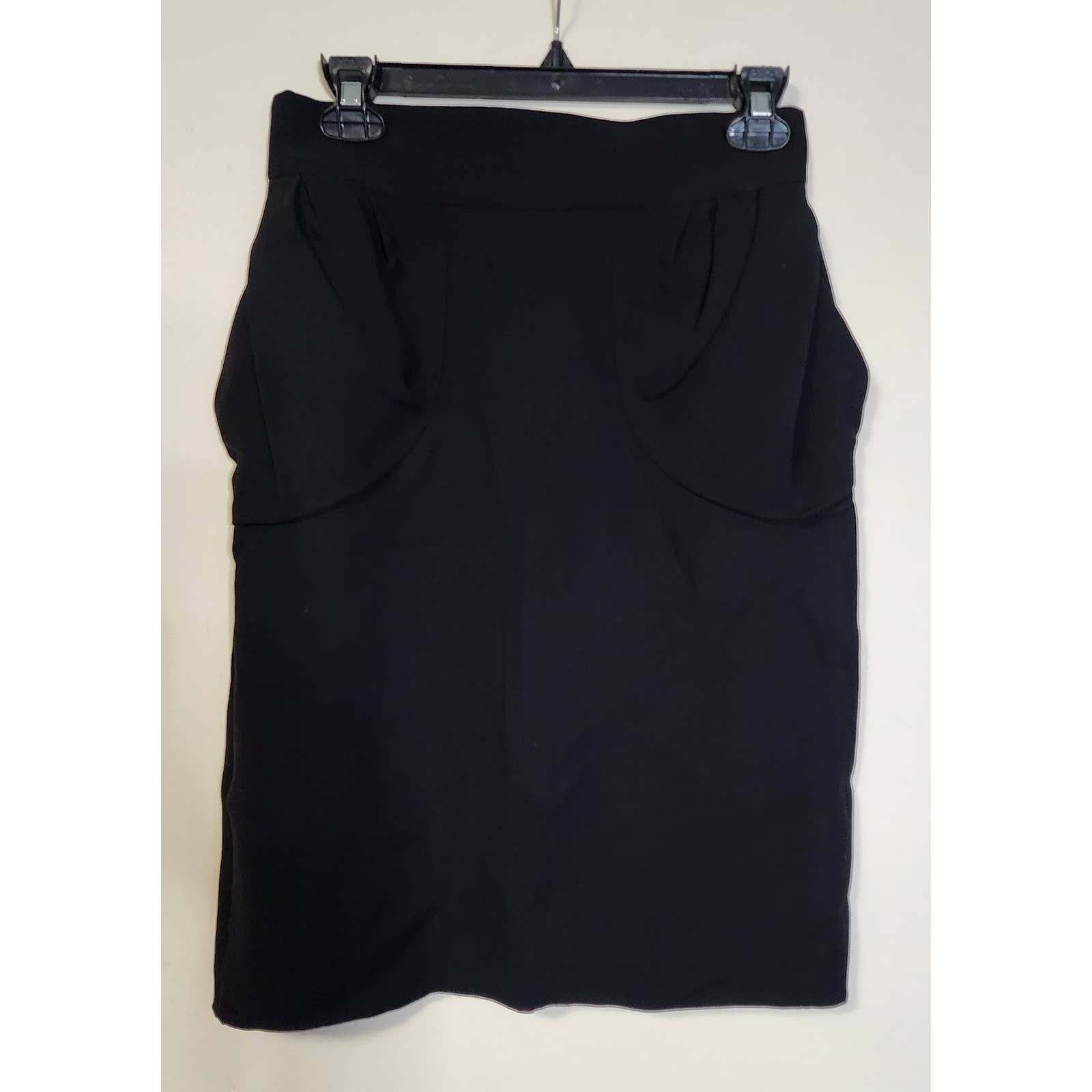 Louis Vuitton Louis Vuitton Black 100% silk Skirt with logo LV Zipper Sz38 Size 28" / US 6 / IT 42 - 4 Thumbnail