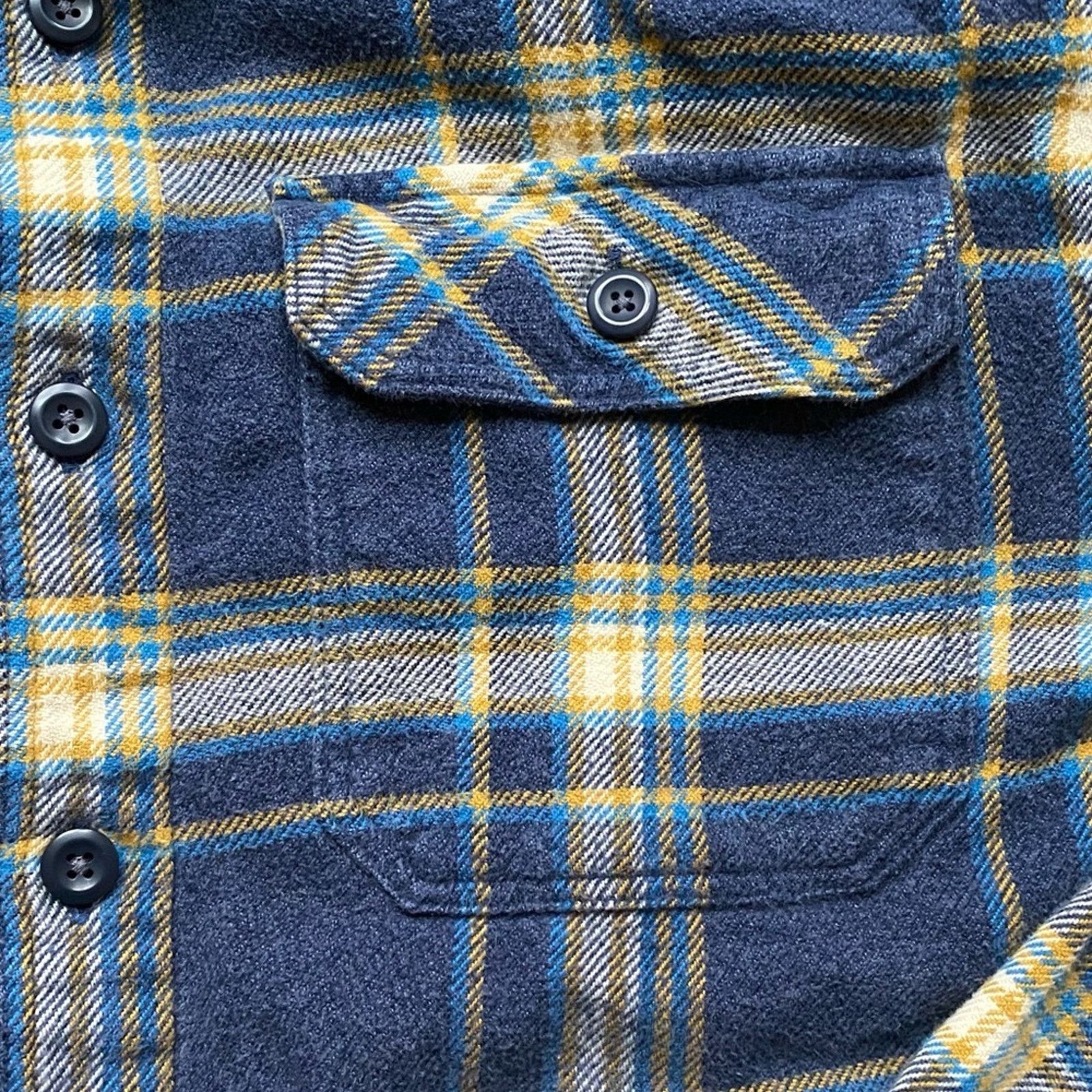 Patagonia Patagonia $89 Organic Cotton Flannel Shirt Blue Plaid S EUC Size US S / EU 44-46 / 1 - 6 Thumbnail