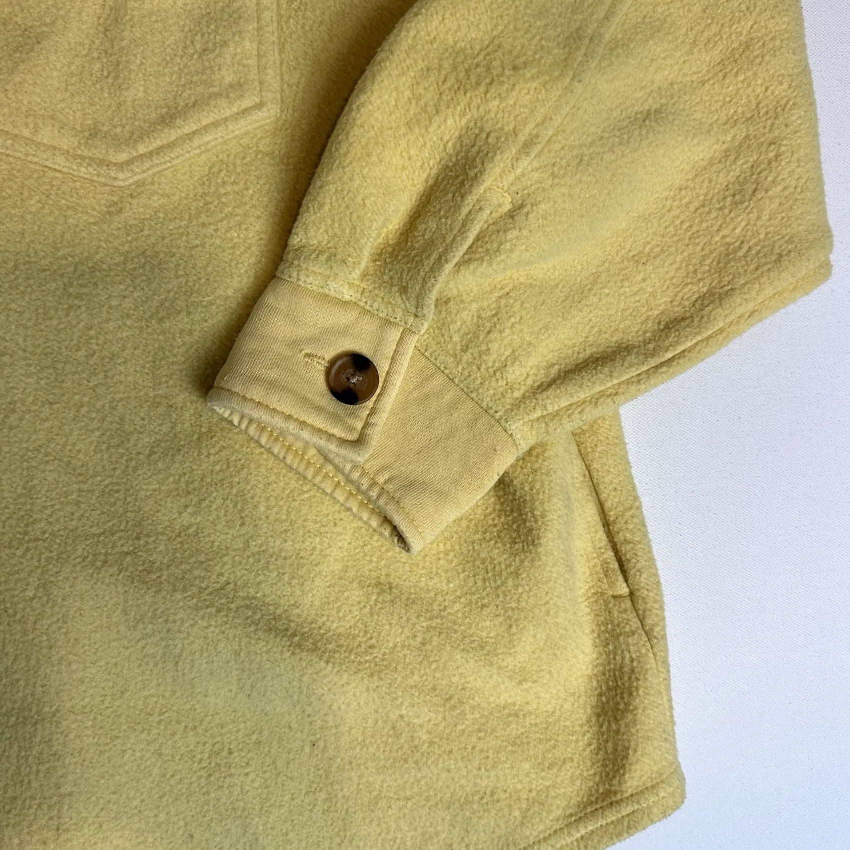 Billabong VINTAGE Billabong Anytime Shacket Oversized Button Up Jacket Yellow Womens L Shacket Size M / US 6-8 / IT 42-44 - 3 Thumbnail
