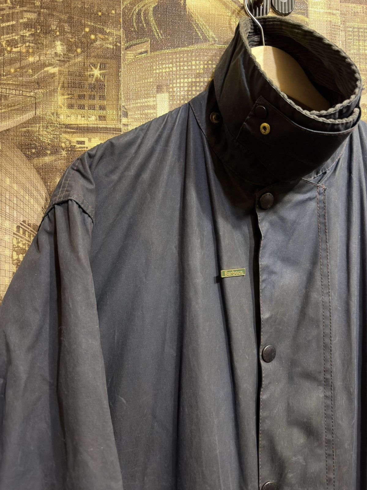 Barbour Barbour Border Vintage Waxed Jacket coat Made in England Size US XXL / EU 58 / 5 - 4 Thumbnail