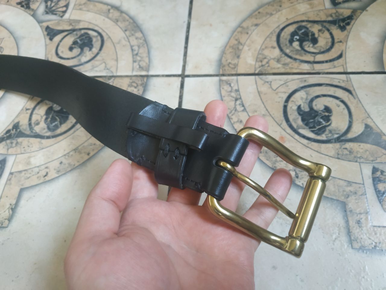 Polo Ralph Lauren Polo Ralph Lauren Leather Roller Buckle Belt 36/90 Black Size ONE SIZE - 5 Thumbnail