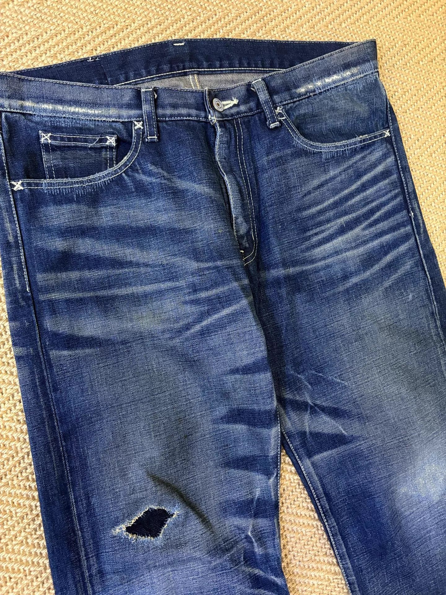 Neighborhood Neighborhood 05 Lightning Wash Distressed Jeans L Size US 34 / EU 50 - 3 Thumbnail
