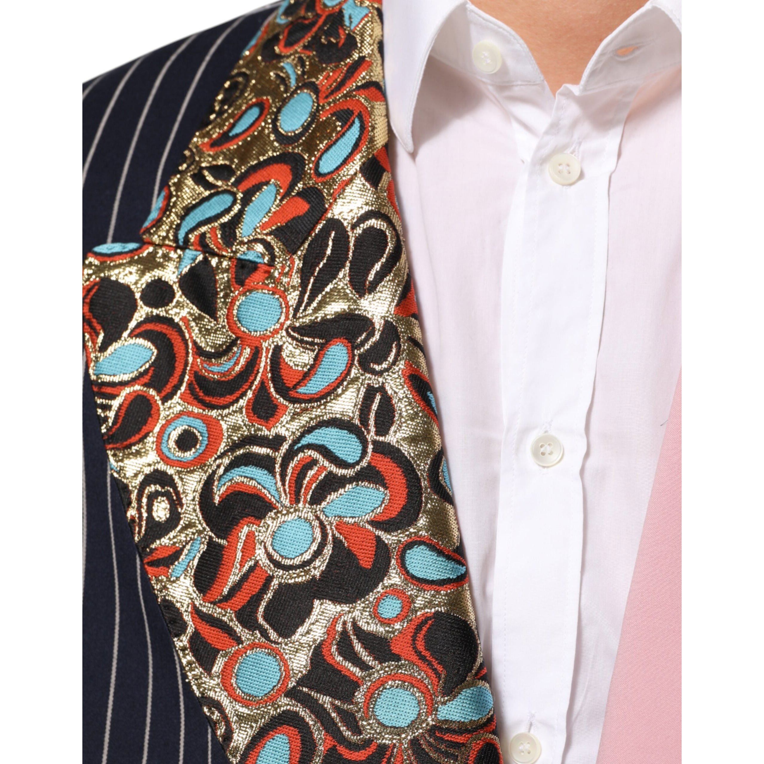Dolce & Gabbana Dolce & Gabbana Multicolor Patchwork Jacket Blazer Size 44S - 6 Thumbnail