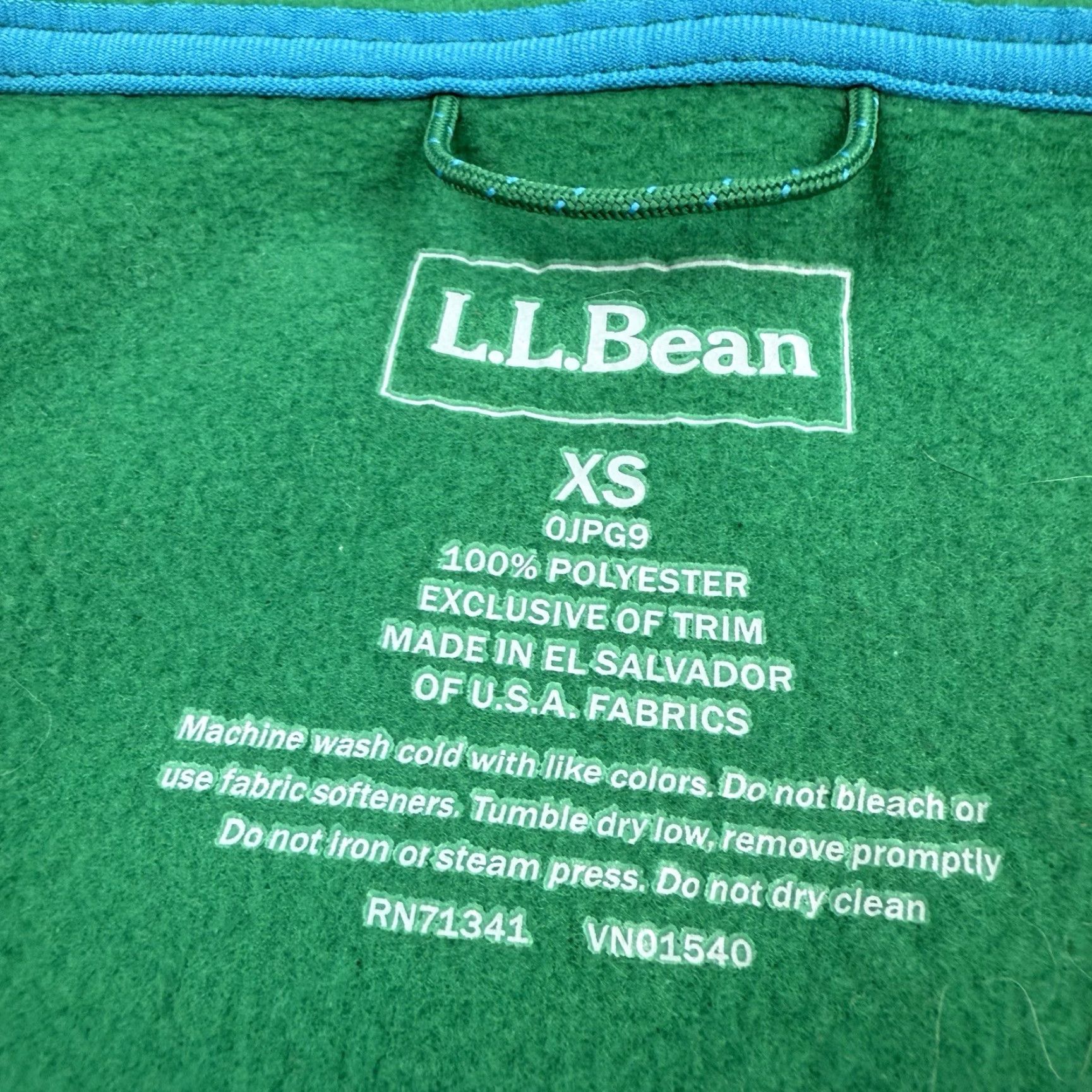 Vintage LL Bean Fleece Vest Mens XS Green Full Zip Polartec Hiking Mock Neck Vest Size US S / EU 44-46 / 1 - 5 Thumbnail