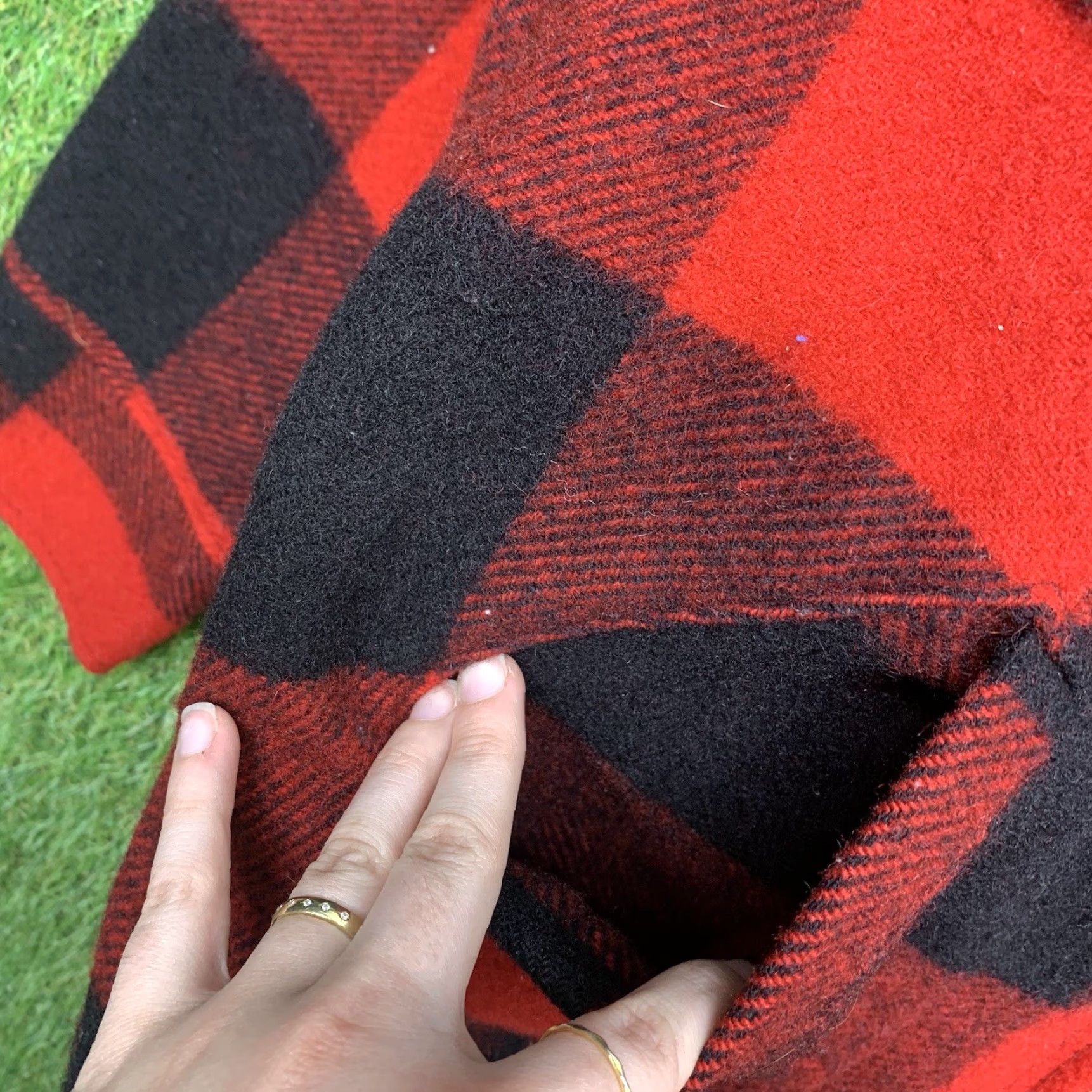 VINTAGE Woolrich Mackinaw Jacket Mens M Buffalo Plaid Wool Cruiser Zip Up Slim Fit Jacket