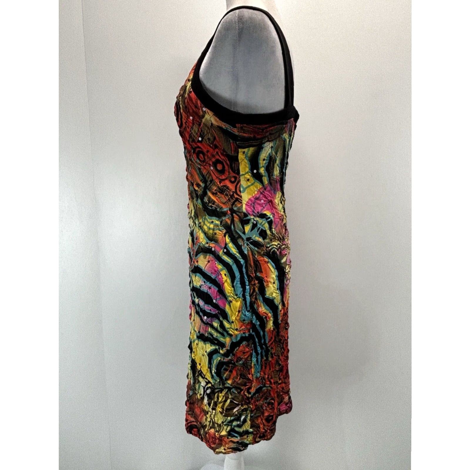 Joseph Ribkoff Joseph Ribkoff Stretch Sleeveless Knee Length Pencil Dress Sz 10 Multicolor Sequins Party Womens Size L / US 10 / IT 46 - 2 Thumbnail