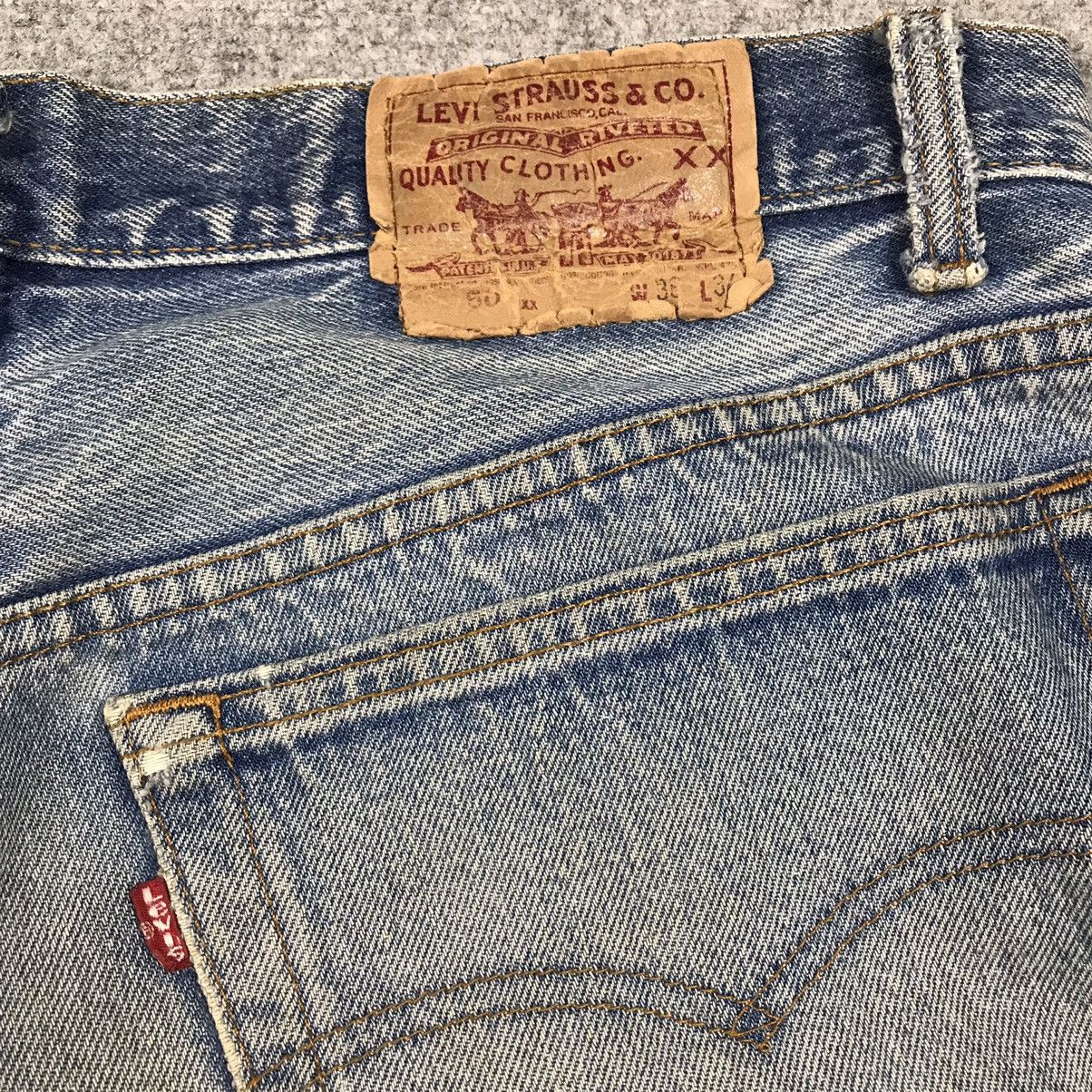 Levi's Vintage Clothing × Vintage Levi’s 501xx distressed denim jeans pants Size US 34 / EU 50 - 15 Thumbnail
