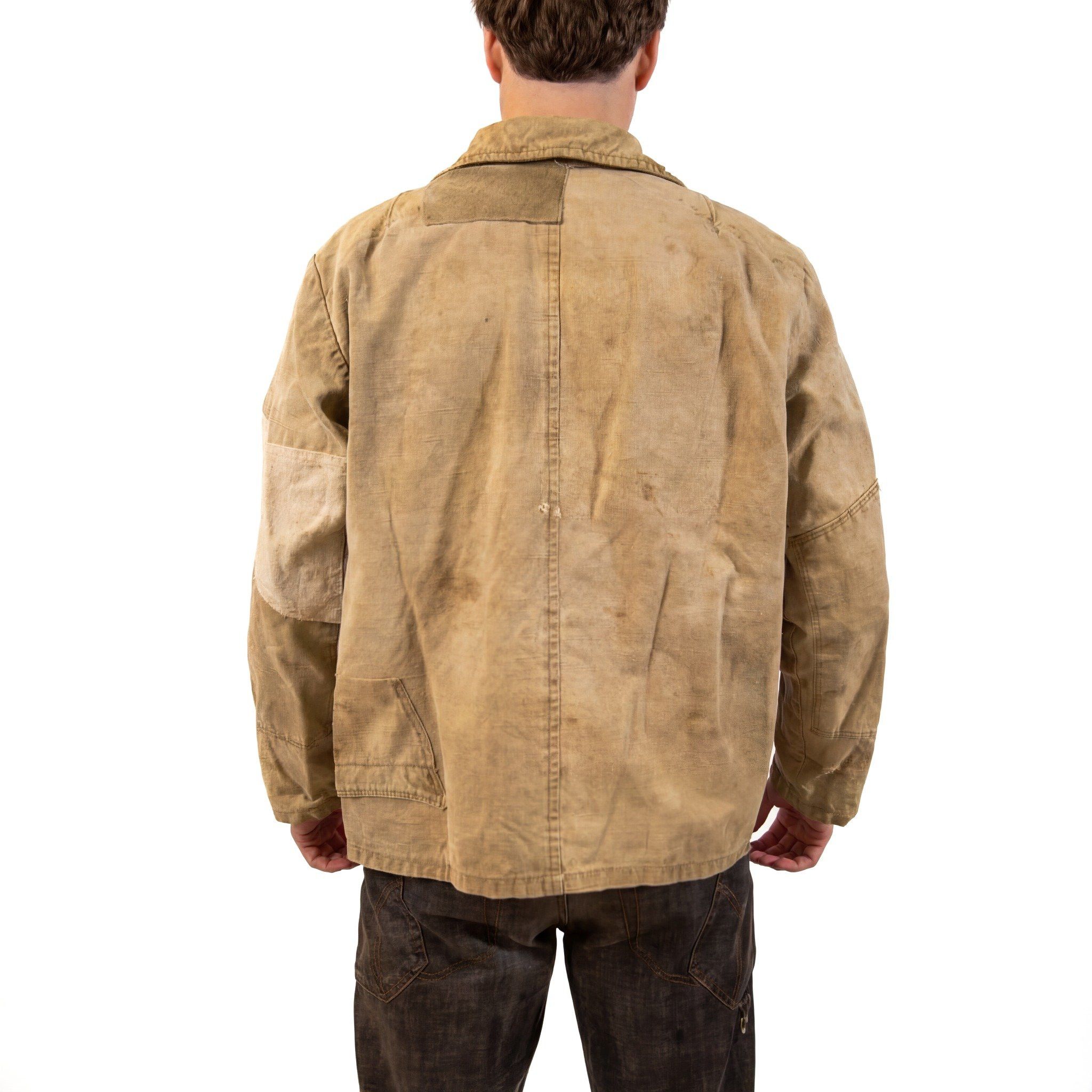 Vintage Vintage 40s 50s French Patchwork Army Jacket Size US L / EU 52-54 / 3 - 3 Thumbnail