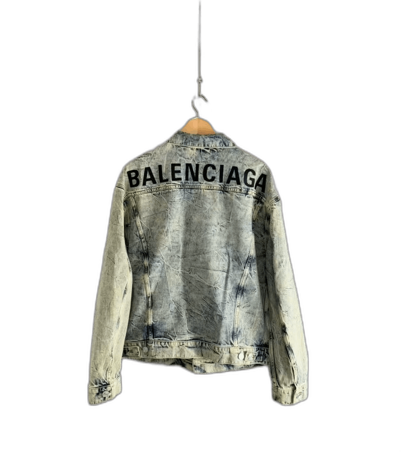 Balenciaga Balenciaga Denim Jacket with Embroidery Size US M / EU 48-50 / 2 - 1 Thumbnail