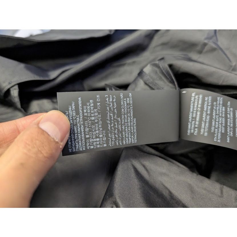 Saint Laurent Paris o1rshd1 Double-Breasted 6-Button Taffeta Coat in Black Size US M / EU 48-50 / 2 - 18 Thumbnail